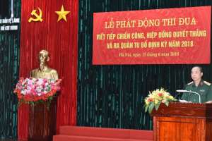 Bộ Tư lệnh Bảo vệ Lăng Chủ tịch Hồ Chí Minh phát động thi đua “Viết tiếp chiến công, hiệp đồng quyết thắng” và ra quân tu bổ định kỳ năm 2018